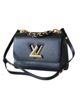 Louis Vuitton Twist MM Epi Black For Women, Women’s Bags, Shoulder And Crossbody Bags 9.1in/23cm LV M59887
