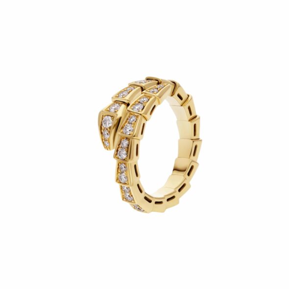Bvlgari Serpenti Viper Ring Yellow Gold For Women 357494
