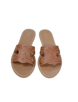 Celine Triomphe Mule Brown For Women 352413767C.04LU