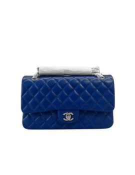 Chanel Classic Handbag Navy Blue For Women, Women’s Bags, Shoulder And Crossbody Bags 10.2in/26cm A01112