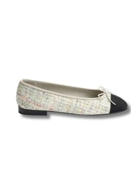 Chanel Ballet Flats Light Yellow For Women G02819 B17930 NZP28