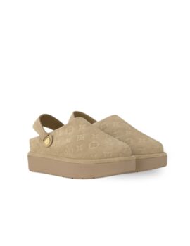 Louis Vuitton Aspen Platform Clog Beige For Women 1ADCFG