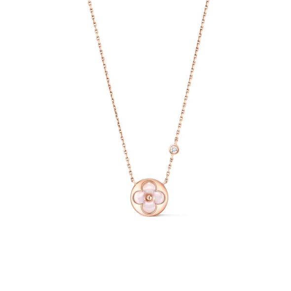 Louis Vuitton Color Blossom BB Sun Pendant Necklace Pink-Toned For Women Q03789