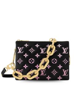Louis Vuitton Coussin BB Handbag Black/Pink For Women 8.3in/21cm M12159
