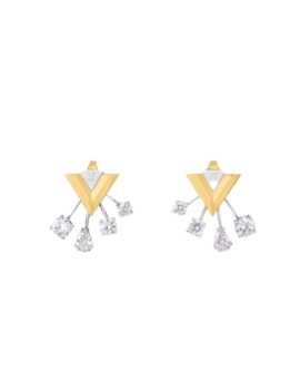 Louis Vuitton V for Vuitton Earrings Golden For Women M02260