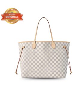 [True-to-ORIGINAL] Louis Vuitton Neverfull GM Tote Bag Damier Azur Canvas Beige For Women 39cm/15.4in N40602