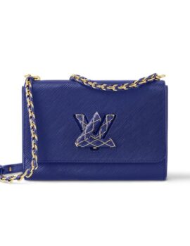 Louis Vuitton Twist MM Bag Blue For Women M23271- 23 Cm/ 9 Inches